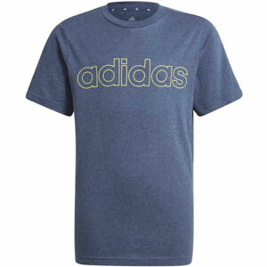 adidas LIN TEE Chlapčenské tričko, tmavo modrá, veľkosť 140