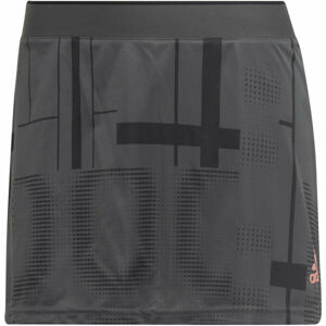 adidas CLUB GRAPHSKIRT Dámska tenisová sukňa, sivá, veľkosť XS