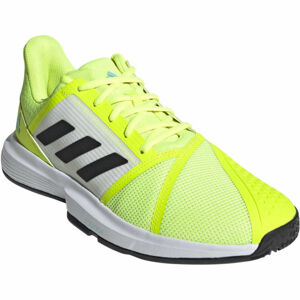 adidas COURTJAM BOUNCE M Pánska tenisová obuv, reflexný neón, veľkosť 44 2/3