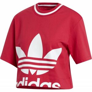 adidas CROPPED TEE Dámske tričko, červená, veľkosť 34
