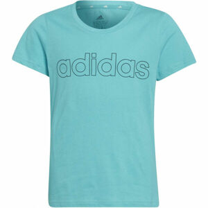 adidas LIN T Dievčenské tričko, zelená, veľkosť 140
