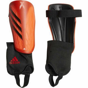 adidas X SG MTC J Detské futbalové chrániče, oranžová, veľkosť S