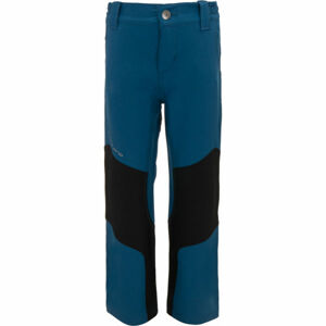 ALPINE PRO GOPALO Chlapčenské softshellové nohavice, modrá, veľkosť 116-122