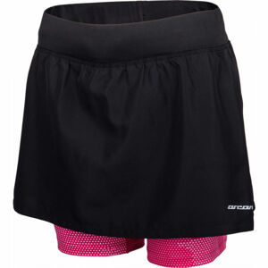 Arcore ARIANA Dámske bežecké šortky so sukňou, čierna, veľkosť XL