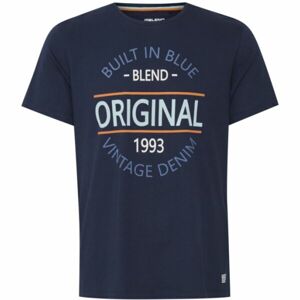 BLEND T-SHIRT S/S Pánske tričko, modrá, veľkosť XL