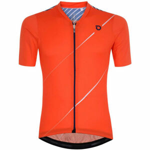 Briko FRESH GRANPH 4S0 Pánsky cyklistický dres, oranžová, veľkosť L