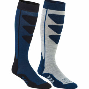 Bula 2PK ALPINE SKI SOCK Pánske lyžiarske ponožky, modrá, veľkosť L