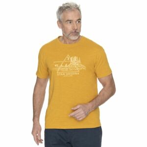 BUSHMAN DEMING Pánske tričko, žltá, veľkosť 3XL