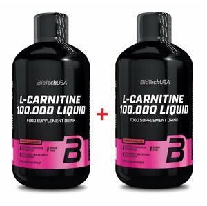 1+1 Zadarmo: L-Carnitine 100 000 Liquid od Biotech USA 500 ml. + 500 ml. Čerešňa