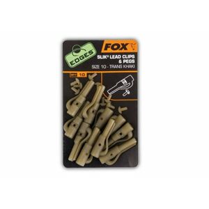 FOX Edges Lead clips & pegs size 10 khaki