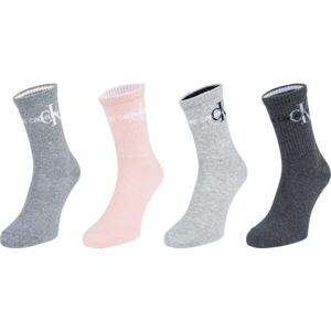 Calvin Klein 4P GIFTBOX JEANS LOGO HUDSON Dámske ponožky, mix, veľkosť UNI