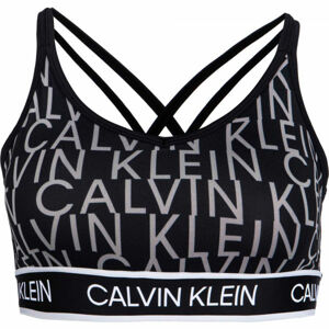 Calvin Klein LOW SUPPORT BRA Dámska športová podprsenka, čierna, veľkosť XS