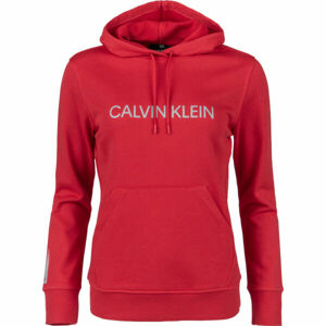 Calvin Klein HOODIE Dámska mikina, červená, veľkosť XS