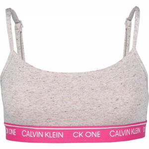 Calvin Klein UNLINED BRALETTE Dámska podprsenka, sivá, veľkosť S
