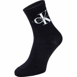 Calvin Klein WOMEN SHORT SOCK 1P JEANS LOGO BOWERY Dámske ponožky, čierna, veľkosť UNI