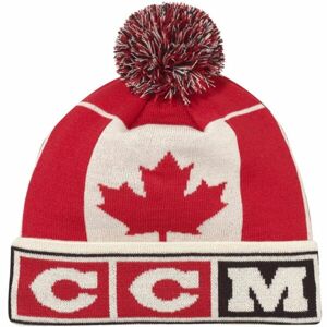 CCM FLAG POM KNIT TEAM CANADA Zimná čiapka, červená, veľkosť UNI