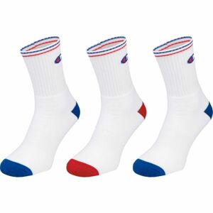 Champion CREW SOCKS PERFORMANCE X3 Unisex ponožky, biela, veľkosť 35 - 38