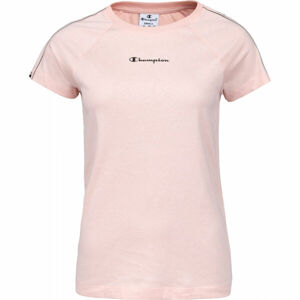 Champion CREWNECK T-SHIRT Dámske tričko, ružová, veľkosť L