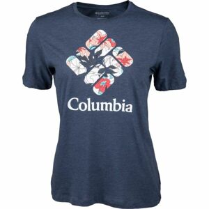 Columbia BLUEBIRD DAY RELAXED CREW NECK Dámske tričko, tmavo modrá, veľkosť XS
