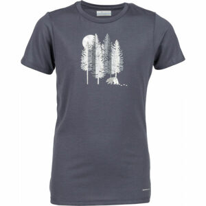 Columbia RANCO LAKE SHORT SLEEVE TEE Detské tričko, tmavo sivá, veľkosť XXS