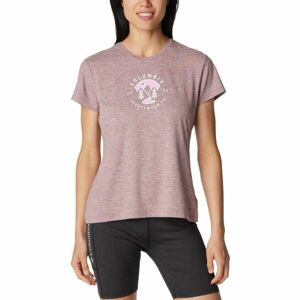 Columbia SLOAN RIDGE™ GRAPHIC SS TEE Dámske tričko, ružová, veľkosť