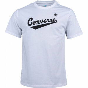 Converse CENTER FRONT LOGO TEE Pánske tričko, biela, veľkosť S