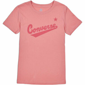 Converse WOMENS NOVA CENTER FRONT LOGO TEE Dámske tričko, lososová, veľkosť M