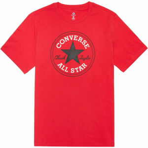 Converse CHUCK PATCH TEE Pánske tričko, červená, veľkosť S