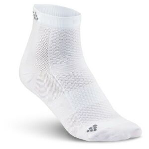 Craft COOL MID 2-PACK Športové ponožky, biela, veľkosť 37-39