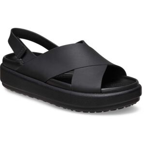 Crocs BROOKLYN LUXE CROSS STRAP W Dámske sandále, čierna, veľkosť 38/39