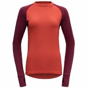 Devold EXPEDITION WOMAN SHIRT Dámske vlnené tričko, oranžová, veľkosť L