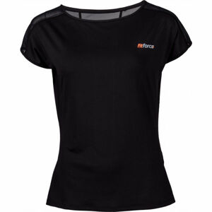 Fitforce CLAVI Dámske fitness tričko, čierna, veľkosť M