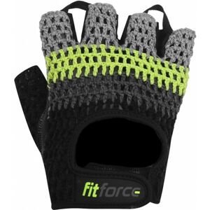 Fitforce KRYPTO Fitness rukavice, čierna, veľkosť XS