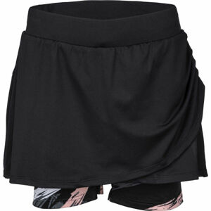 Fitforce LENA Dámska bežecká sukňa 2v1, čierna, veľkosť S