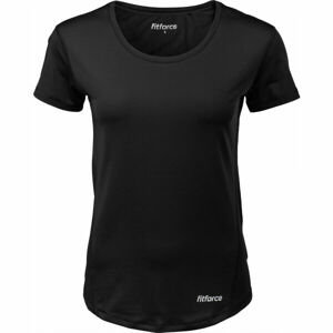 Fitforce MARATEA Dámske fitness tričko, čierna, veľkosť S