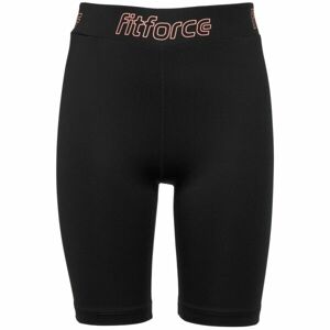 Fitforce MARGA Dievčenské fitness šortky, čierna, veľkosť 140-146