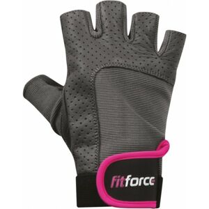Fitforce PFR01 Fitness rukavice, sivá, veľkosť XS