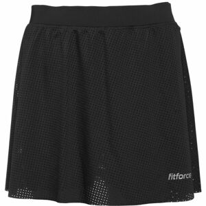 Fitforce RENDA Dámska bežecká sukňa 2v1, čierna, veľkosť L