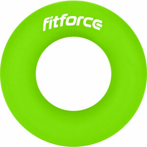 Fitforce RINGGRIP M Posilňovacie koliesko, reflexný neón, veľkosť NS