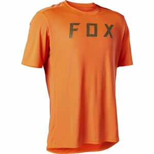 Fox RANGER SS Pánsky cyklistický dres, oranžová, veľkosť M