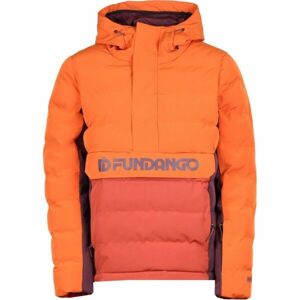 FUNDANGO EVERETT PADDED ANORAK Dámska lyžiarska/snowboardová bunda, oranžová, veľkosť M