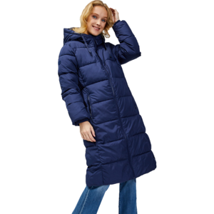 GAP V-MAXI LONG PUFFER LOGO Dámska zimná bunda, tmavo modrá, veľkosť S