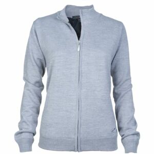 GREGNORMAN MERINO (50:50) LINED FULL-ZIP Dámsky sveter, sivá, veľkosť XL