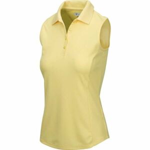 GREGNORMAN PROTEK SLEEVELESS POLO W Dámske golfové polo tričko, žltá, veľkosť XL