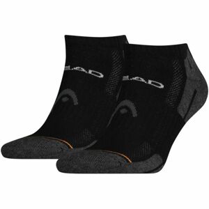 Head PERFORMANCE SNEAKER 2P Ponožky, čierna, veľkosť 39-42