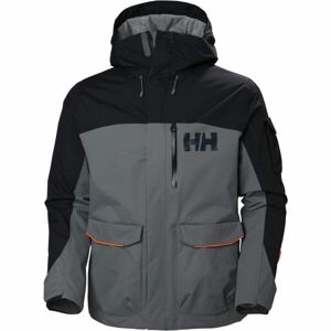 Helly Hansen FERNIE 2.0 JACKET Pánska lyžiarska/snowboardová bunda, tmavo sivá, veľkosť XXL