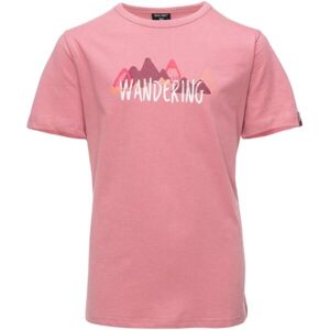 Hi-Tec ARETA JRG Dievčenské tričko, ružová, veľkosť
