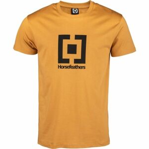 Horsefeathers BASE T-SHIRT Pánske tričko, žltá, veľkosť XXL