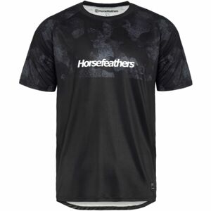 Horsefeathers QUANTUM Pánske cyklistické tričko, čierna, veľkosť