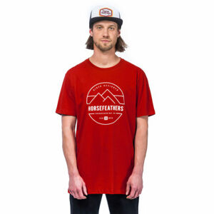 Horsefeathers TRENT SS T-SHIRT Pánske tričko, červená, veľkosť S